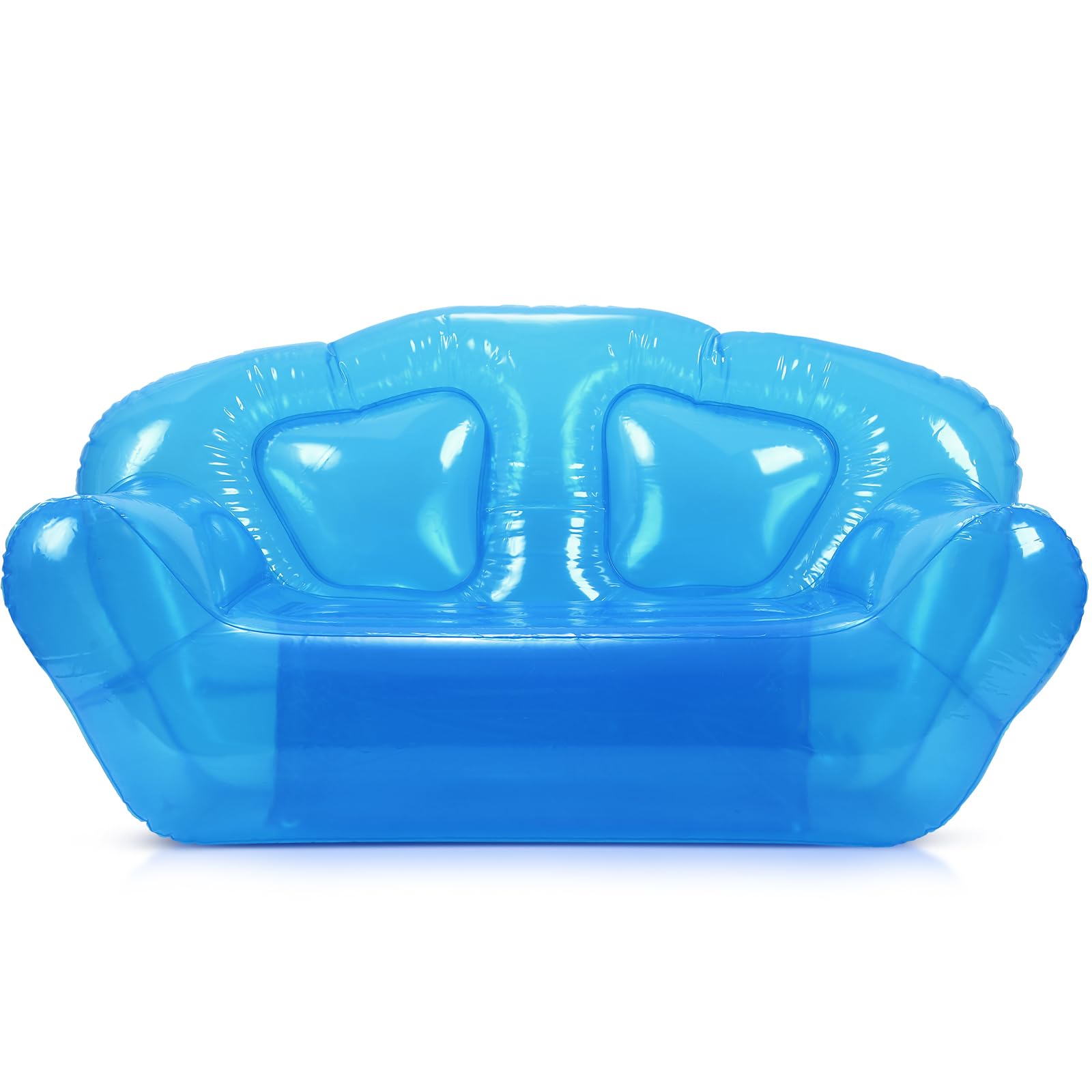 Kigley Inflatable Chair Blow Up Couches Transparent Inflatable Sofa Seat Yard Patio Portable Air Couch Furniture for Outdoor Ind