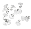 Attmu 200 Pcs Upholstery Tacks Headliner Pins Clear Heads Twist Pins for Slipcovers and Bedskirts, 0.5 Inches Bed Skirt Pins