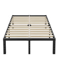 ZIYOO Full Size Bed Frame, 18 Inches Tall, 3 Inches Wide Wood Slats with 3500 Pounds Support for Foam Mattress, No Box Spring Ne