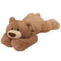 Doireum Weighted Stuffed Animals, 3.3 lbs Weighted Bear Stuffed Animal Toy Brown Bear Plush Throw Pillow Gifts for Boys Girls, 1