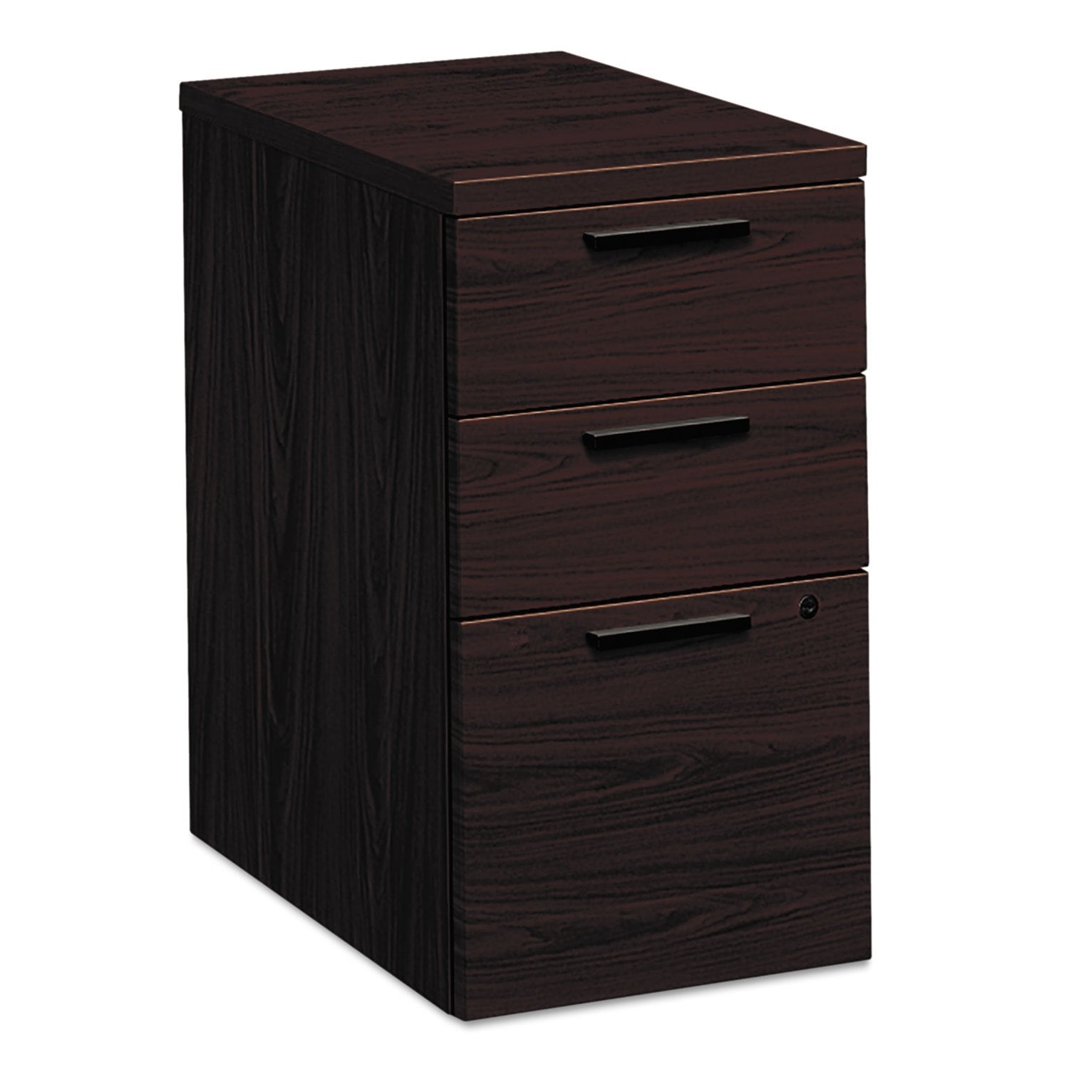 HON 10500 Series 28-Inch Mobile Box File Pedestal, Mahogany