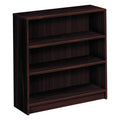 Hon 1870 Series Bookcase, 3 Shelves, 36 W by 11-1/2 D by 36-1/8 H, Mahogany