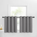 NICETOWN Kitchen Window Curtains Over Sink, 30 inch Long for Small Window Curtains Short Drapes, Half Window Tiers for Bathroom 