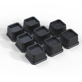 Ahasolid Bed Risers 2 Inch Heavy Duty, Furniture Risers for Bed Frame, Couch, Desk, Chair, Lifts Up to 1,500 lb, Set of 8, Black