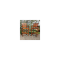 International Caravan Highland Acacia Americana Bar-Height Arm Chair (Set of 2) - Stain
