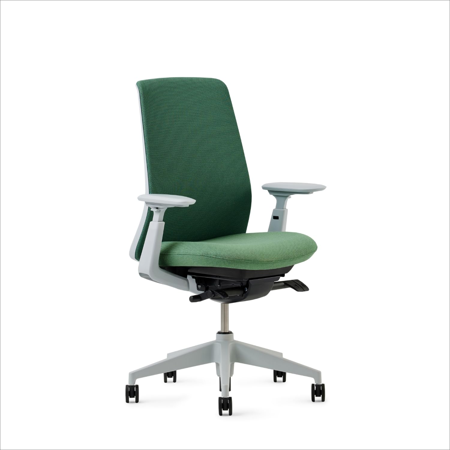 Haworth Soji Office Chair with Ergonomic Adjustments, Flexible Mesh Back (Juniper)