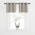 NICETOWN Farmhouse Blackout Valance Curtains, Short Kitchen Curtain Valances Tiers, Grommet Bathroom Small Window Covering for L