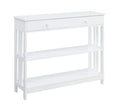 Convenience Concepts Mission 1 Drawer Console Table, White
