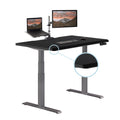 Vari ComfortEdge 48x30 Inches Black Standing Desk- Electric Adjustable Height Desk- Sloped Front Edge Ergonomic Gaming Table- Ea