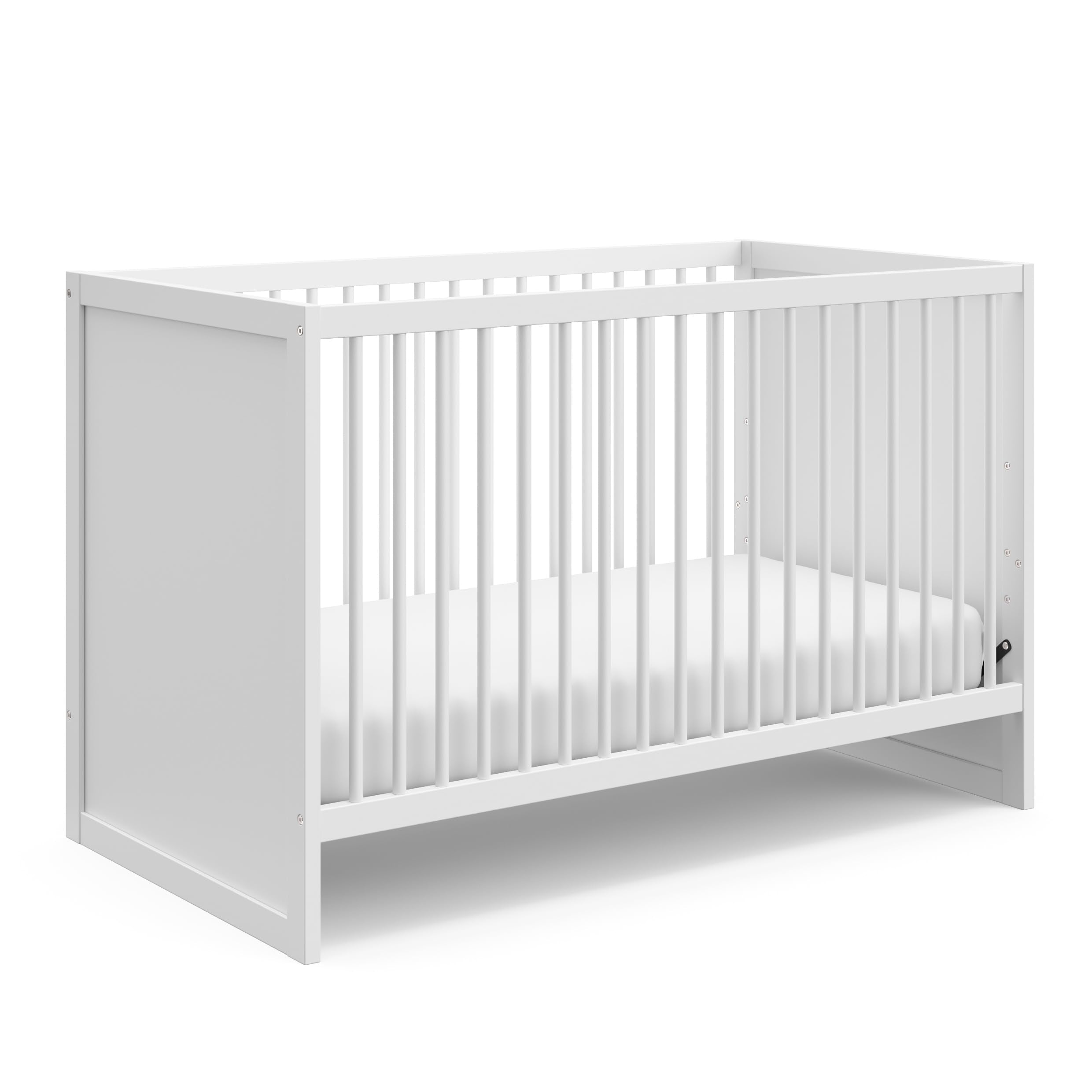 Storkcraft Calabasas 3-in-1 Convertible Crib (White) - GREENGUARD Gold Certified, Fits Standard Crib Mattress, Converts to Toddl