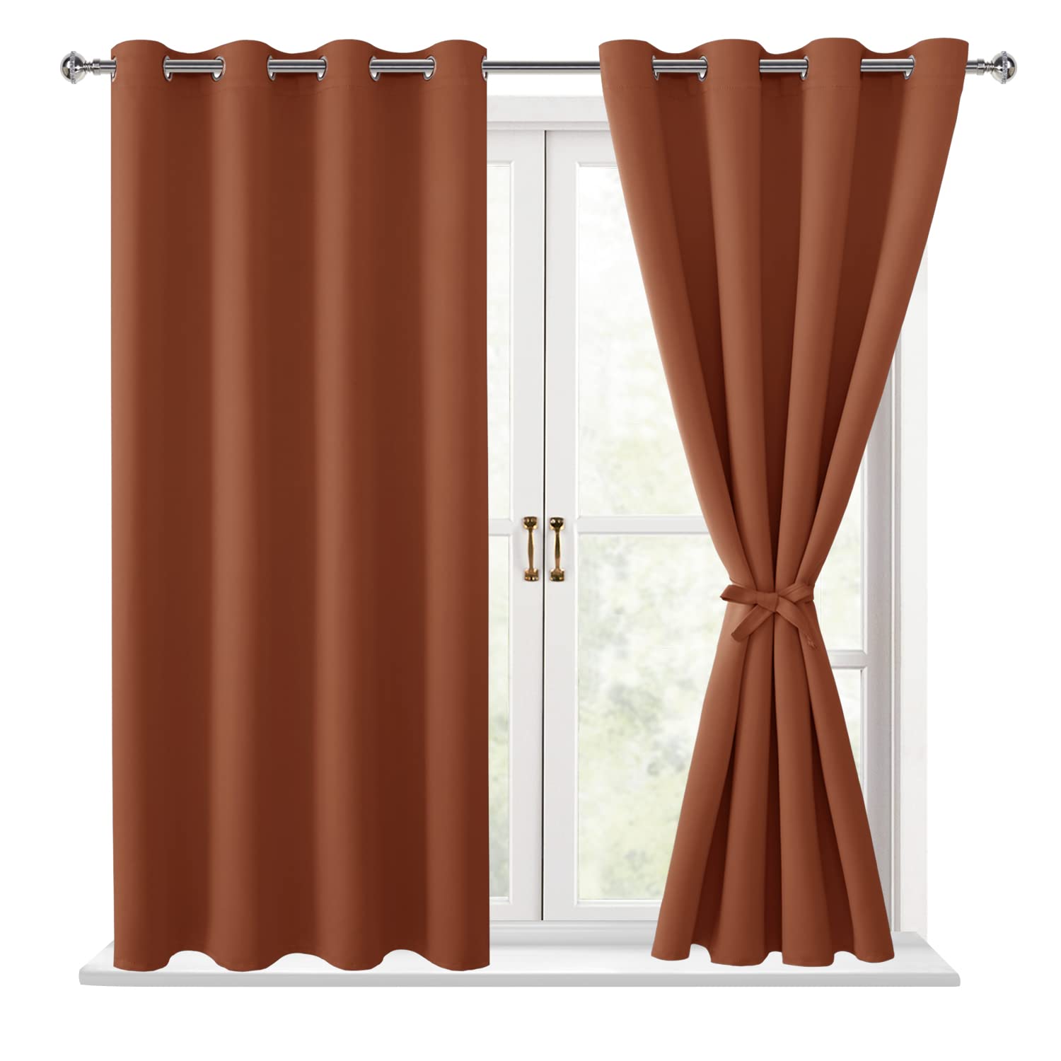 Hiasan Fall Blackout Curtains for Bedroom - Thermal Insulated & Energy Saving Window Curtains for Living Room/Kids Room Home Dec