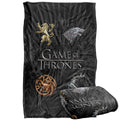 Game of Thrones Blanket, 36x58, Chrome House Sigils, Silky Touch Super Soft Throw Blanket