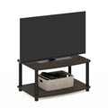 Furinno TURN-N-TUBE TV Riser Stand, 2-Tier Small Elevated No Tools TV Stand, TV Console for TV up to 32 inch, 15.8 x 23.8 x 11, 