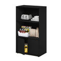 Furinno Jaya Kitchen Storage Shelf with Cabinet, Americano