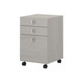 Bush Business Furniture Echo 3 Drawer Mobile File Cabinet in Gray Sand, Portable Document Storage Solution for Home and Professi