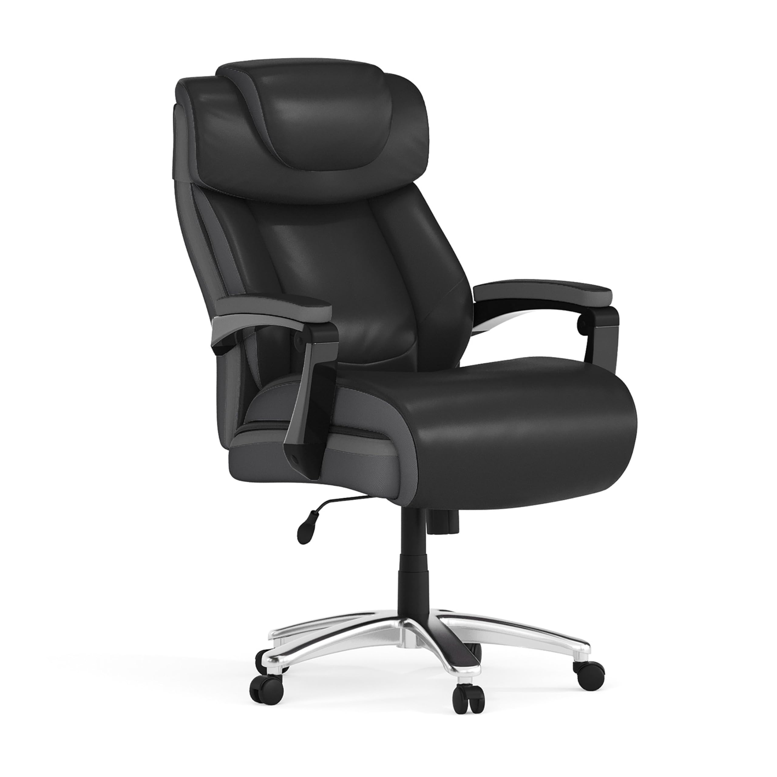 Flash Furniture Hercules Series High-Back Swivel LeatherSoft Office Chair, Ergonomic Executive Chair with Headrest and Adjustabl