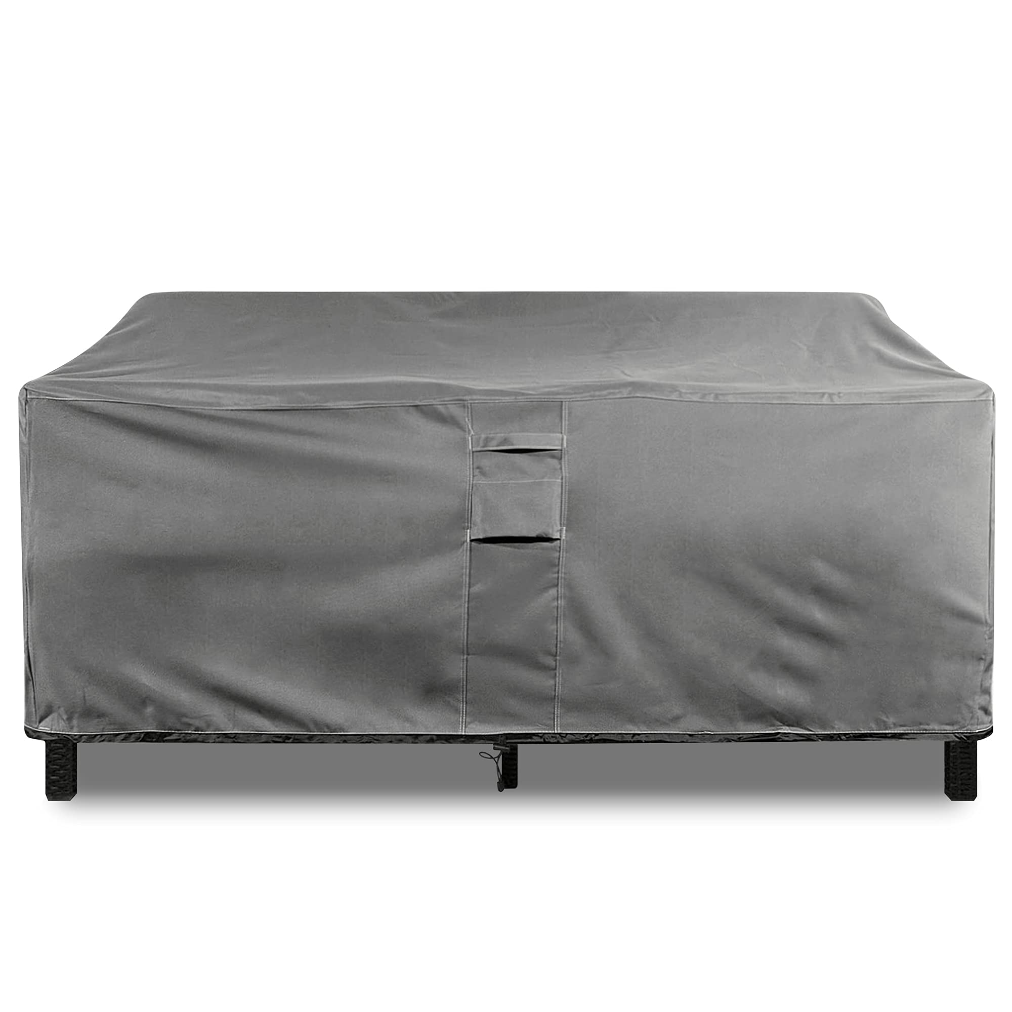 KHOMO GEAR Waterproof Heavy Duty Outdoor Lounge Loveseat Sofa Furniture Patio Cover - 88 x 32.5 x 33 Grey