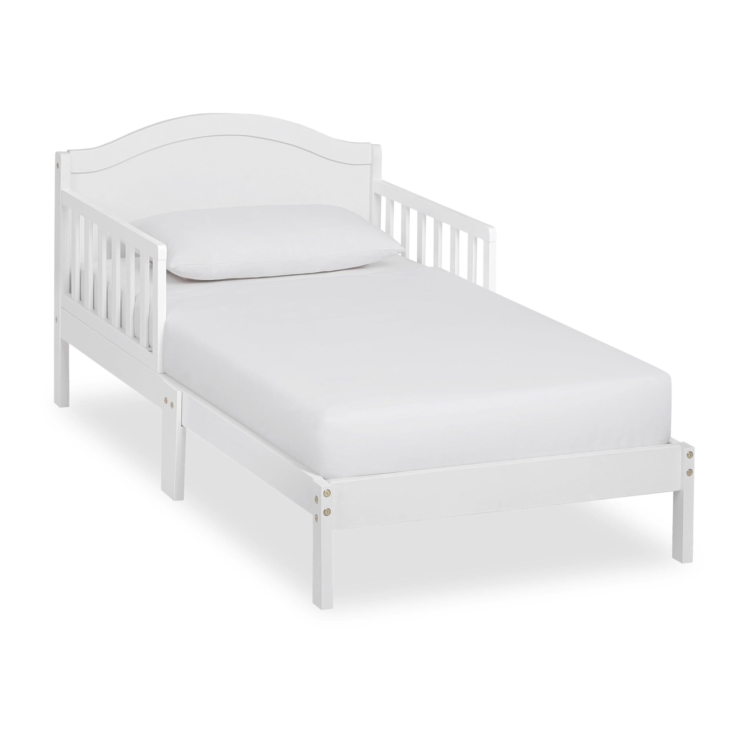 Dream On Me Sydney Toddler Bed in White, Greenguard Gold Certified, JPMA Certified, Low To Floor Design, Non-Toxic Finish, Safet