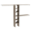 ClosetMaid 1951140 SuiteSymphony 16-Inch Closet Organizer with Shelves, Natural Gray