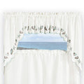 Renaissance Home Fashion Collections Etc Seashells Embroidered Swag Pair, 56 X 38, Sea Mist