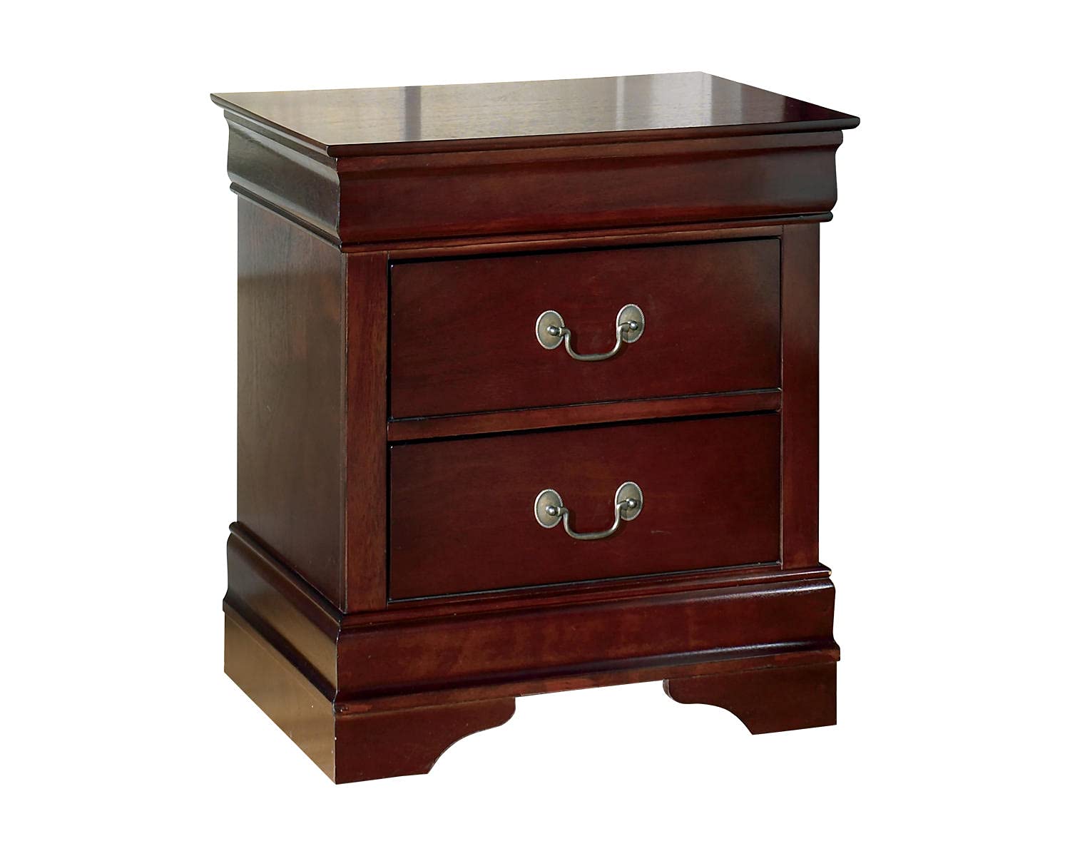 Signature Design by Ashley Alisdair Traditional 2 Drawer Nightstand, Dark Brown