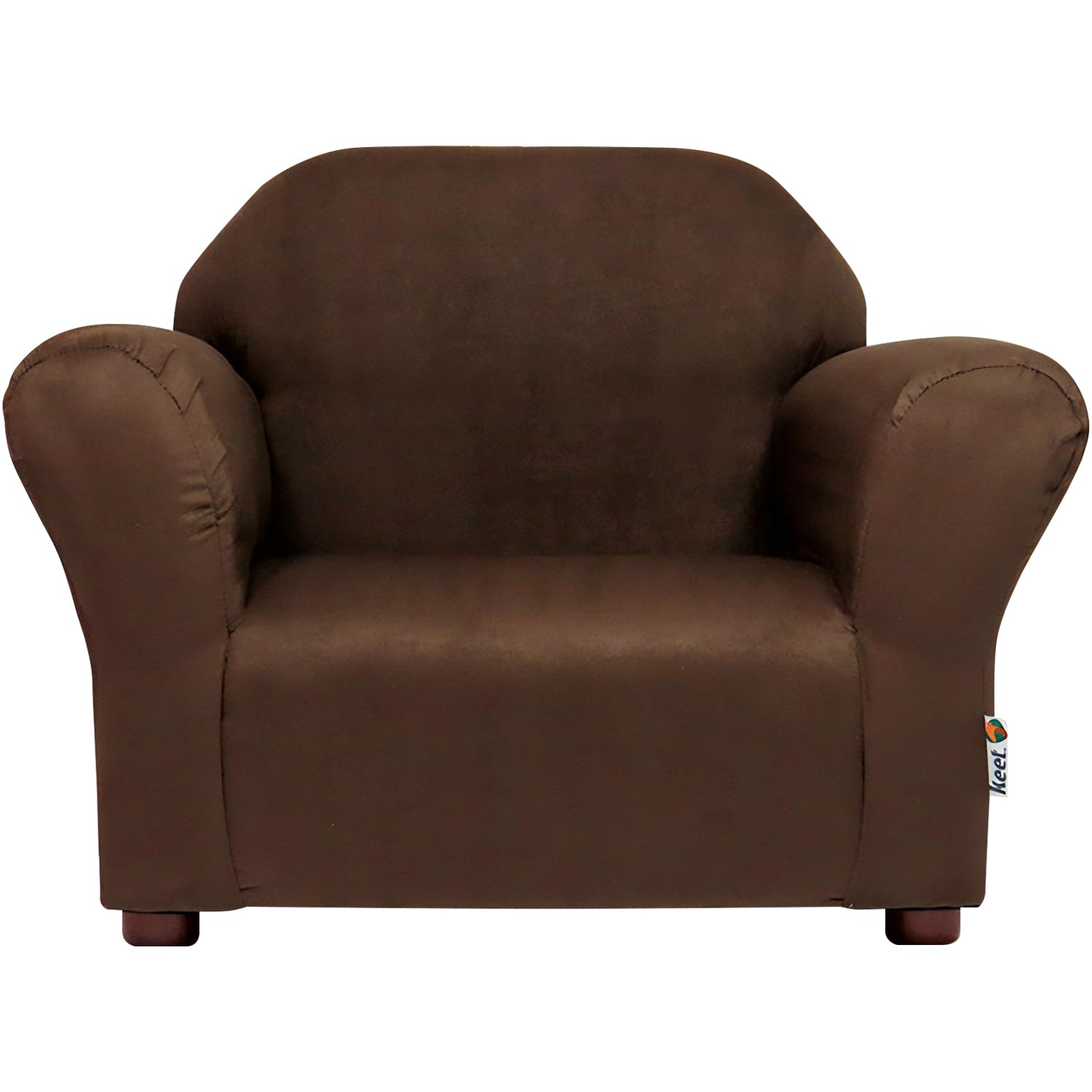 Keet, Roundy Child Size Chair, Microsuede, Comfortable and Durable Kids Chair, Toddler Couch Easy to Coordinate, Toddler Sofa Co