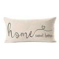 MFGNEH Home Sweet Home Quotes Farmhouse Pillow Covers 12x20 Inch,Home Decorative Throw Pillow Case Cushion Cover,Home Gifts,Hous