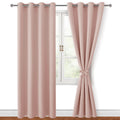 Hiasan Blackout Curtains for Bedroom, 52 x 84 Inches Long - Thermal Insulated Light Blocking Window Curtains for Living Room, 2 