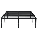 EMODA Queen Bed Frame No Box Spring Needed 18 Inch Heavy Duty Metal Tall Platform Bed Frame Queen Size with Large Storage Space,