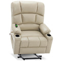 MCombo Large-Wide Lay Flat Dual Motor Power Lift Recliner Chair Sofa with Massage and Heat for Big Elderly People, Infinite Posi