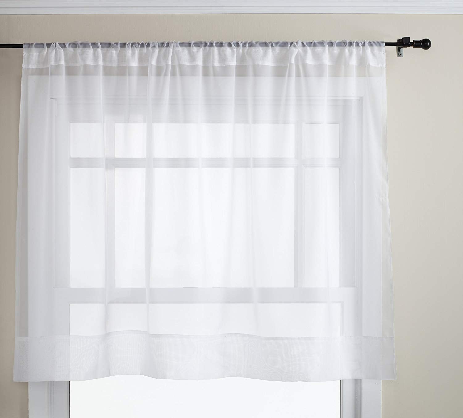 Stylemaster Elegance Sheer Voile, 60 X 45  Panel, White