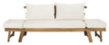 Safavieh PAT6745B Outdoor Collection Tandra Teak Modern Contemporary Daybed Day Bed, Natural/Beige