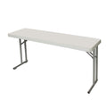 OEF Furnishings 5 Foot Heavy Duty Seminar Folding Table, 18 x 60, Light Grey