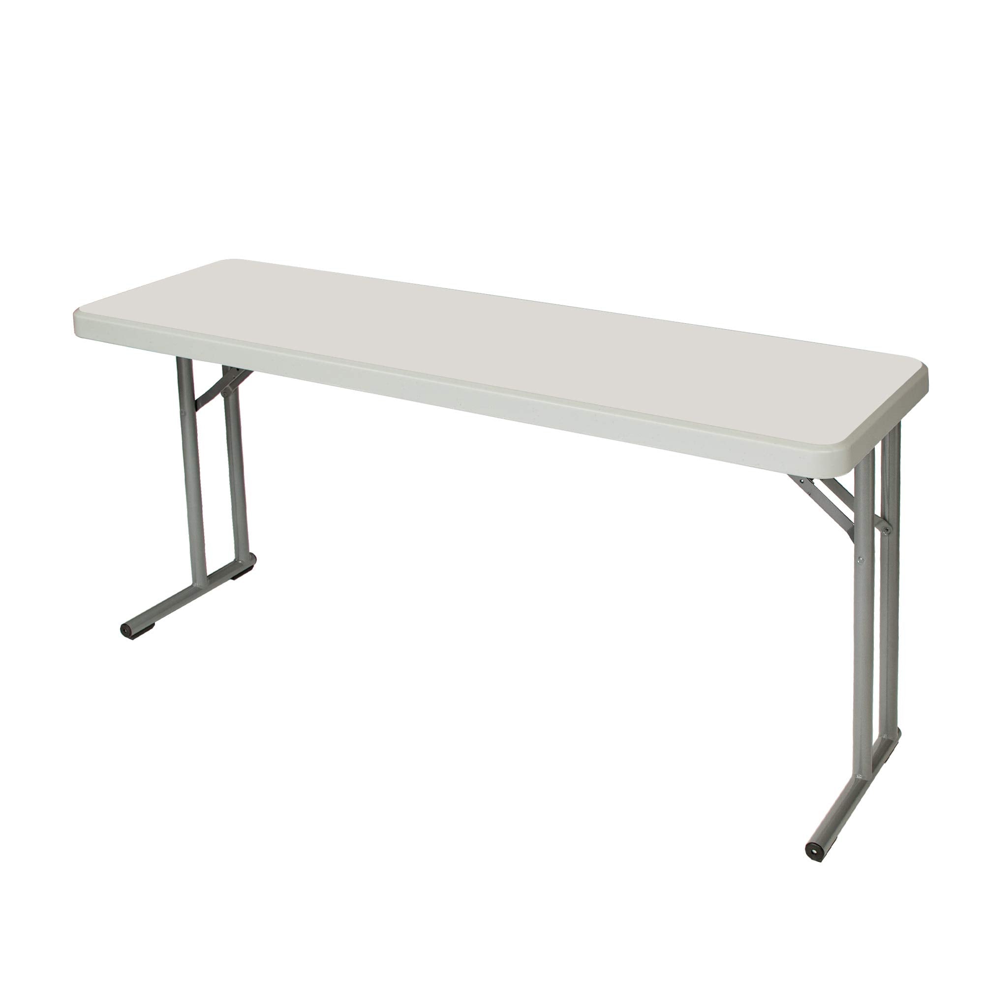 OEF Furnishings 5 Foot Heavy Duty Seminar Folding Table, 18 x 60, Light Grey
