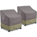 KylinLucky Patio Covers Waterproof 35 W x 35D x 34H inches 2Pack, Lawn Outdoor Furniture Cover Grey