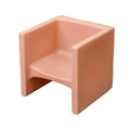 Childrens Factory 3-in-1 Cube Chair for Kids, Flexible Seating Classroom Furniture, 1-Pack, Clay
