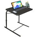 MISZP TV Tray Adjustable Table, Folding Table with Cup Holder and Tablet Slot- Couch Desk for Working from Home, TV Trays for Ea
