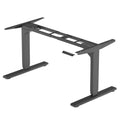 PROGRESSIVE AUTOMATIONS Electric Standing Desk Frame Dual Motor. Adjustable Height and Width, 3 Stages Legs for sit Stand Home O