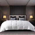 Serenity 700 Fill Power White Goose Down European Comforter - Fluffy, King Size Duvet Blanket Bedding - Made in The USA - King 1