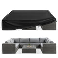 ESSORT Patio Furniture Covers, Extra Large Outdoor Furniture Set Covers 124x63x29 Waterproof, Rain Snow Dust Wind-Proof, Anti-UV
