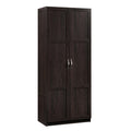 Sauder Storage Cabinet/ Pantry cabinets, 29.61  x D: 16.02  x H: 71.50, Cinnamon Cherry finish