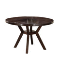 Benjara Benzara Round Wooden Dining Table, Brown,