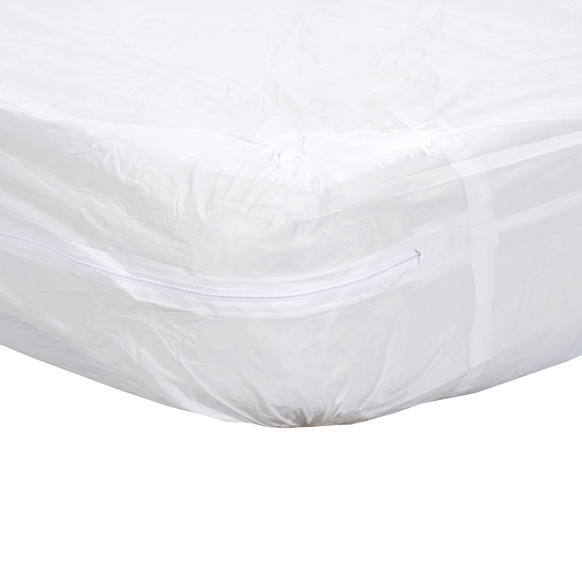 Mars Wellness Waterproof Vinyl Mattress Protector and Cover - Zippered White Mattress Cover Sheet Bed Bugs Mattress Cover - 1 Pa