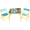 Idea Nuova Bluey Kids Table and Chair Set, 3 Piece Folding Activity Set with Square Table & 2 Chairs,Furniture for Playroom, Cra