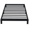 EMODA 6 Inch Twin Bed Frames No Box Spring Needed, Heavy Duty Metal Twin Platform Bed Frame, Noise Free, Easy Assembly, Black
