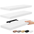 Sorbus Floating Shelves for Wall - 24 Inch Wall Shelves for Bedroom, Kitchen Decor, Bathroom Shelves - 3 White Floating Shelves 