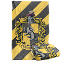 Harry Potter Stripe Hufflepuff Crest Silky Touch Super Soft Throw Blanket 36 x 58