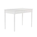 SEI Furniture Janice 2-Drawer Slim Profile Writing Desk, Gray
