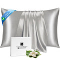 Ravmix Silk Pillow Cases with Zipper, 21momme Mulberry Silk Pillowcase for Hair Skin Health, Soft Smooth Breathable Cool Pillow 