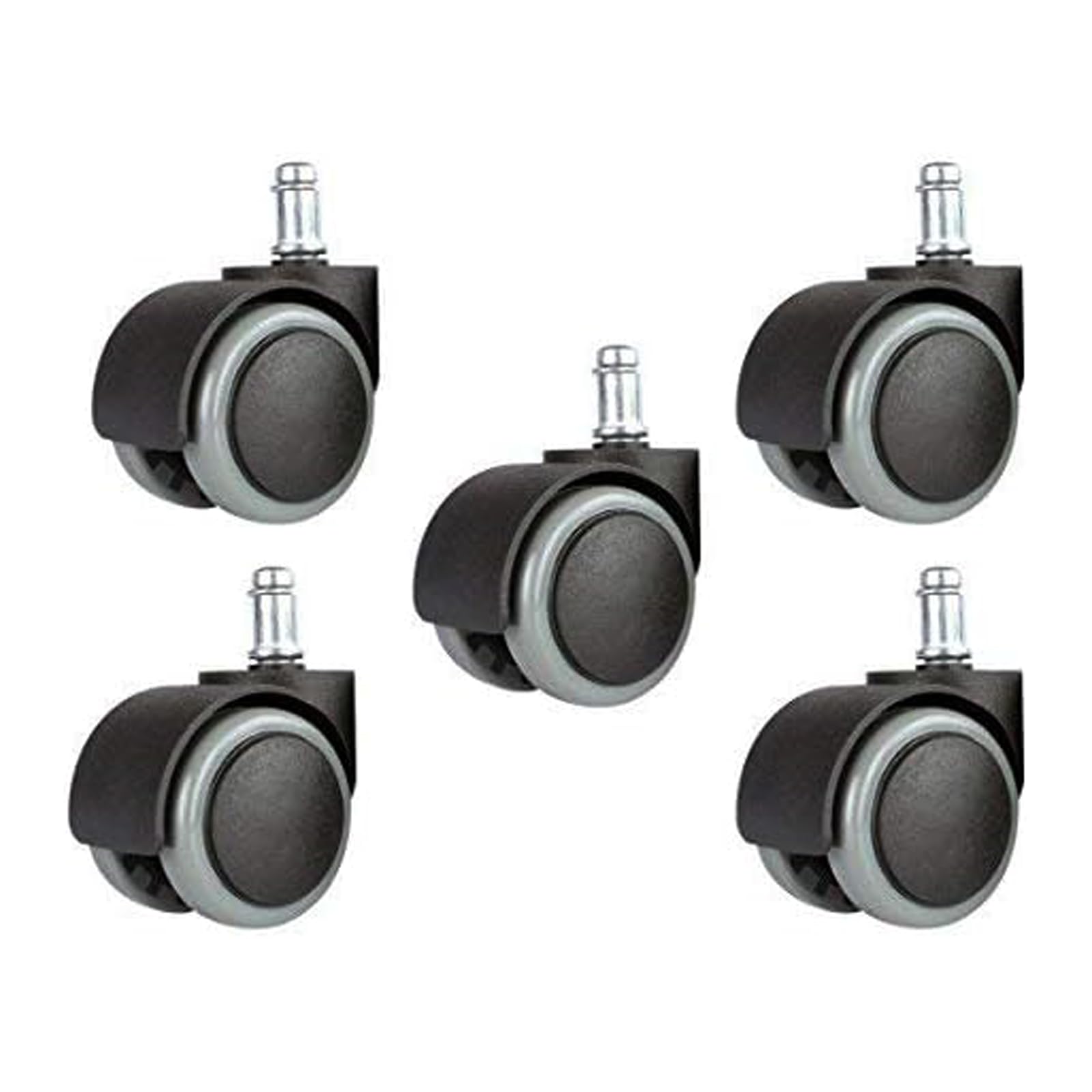 2 Inch Office Chair Wheels Heavy Duty Replacement, Mute Rubber Rotating Desk Office Chair Replacement Wheels, Safe for All Floor